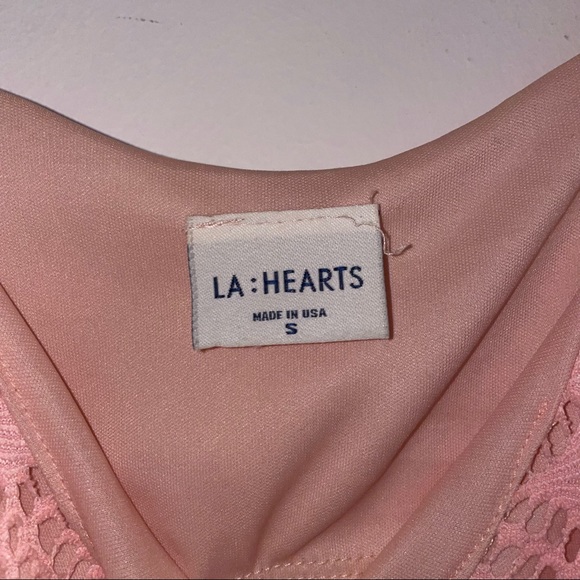 PACSUN/LA:HEARTS SIZE S PINK FLOWY CROPPED TOP GREAT CONDITION - Picture 3 of 3